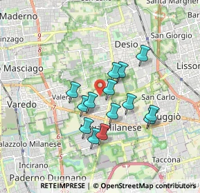 Mappa Via Torino, 20834 Nova Milanese MB, Italia (1.38786)