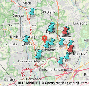 Mappa Via Torino, 20834 Nova Milanese MB, Italia (3.375)