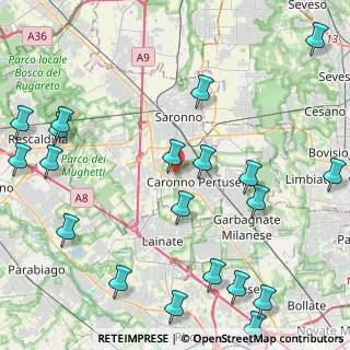 Mappa Via Asiago, 21042 Caronno Pertusella VA, Italia (5.842)