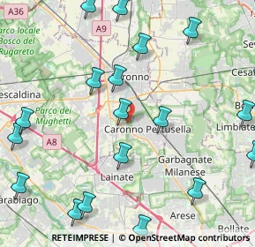 Mappa Via Asiago, 21042 Caronno Pertusella VA, Italia (5.6705)