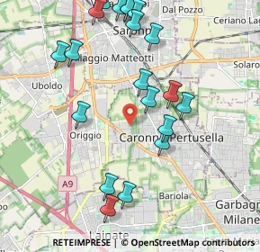 Mappa Via Asiago, 21042 Caronno Pertusella VA, Italia (2.2415)