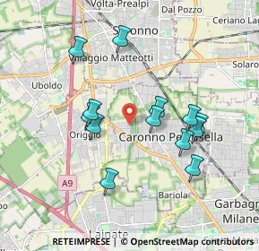Mappa Via Asiago, 21042 Caronno Pertusella VA, Italia (1.68923)