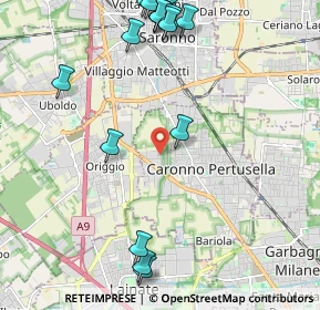 Mappa Via Asiago, 21042 Caronno Pertusella VA, Italia (2.71882)
