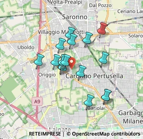 Mappa Via Asiago, 21042 Caronno Pertusella VA, Italia (1.39938)