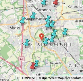 Mappa Via Asiago, 21042 Caronno Pertusella VA, Italia (1.90286)