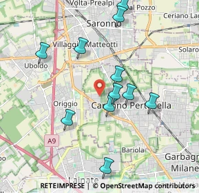 Mappa Via Asiago, 21042 Caronno Pertusella VA, Italia (1.87273)