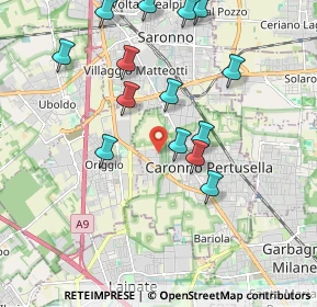 Mappa Via Asiago, 21042 Caronno Pertusella VA, Italia (2.00429)