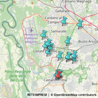 Mappa Via Santa Caterina, 21015 Lonate Pozzolo VA, Italia (3.57529)