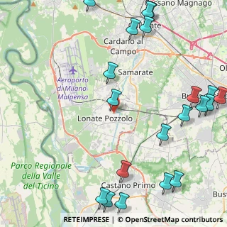 Mappa Via Santa Caterina, 21015 Lonate Pozzolo VA, Italia (6.1255)
