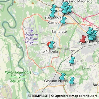 Mappa Via Santa Caterina, 21015 Lonate Pozzolo VA, Italia (6.165)
