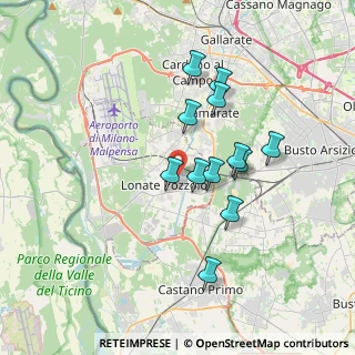 Mappa Via Santa Caterina, 21015 Lonate Pozzolo VA, Italia (3.0225)