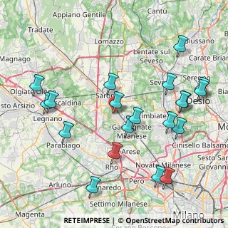 Mappa Via Silvio Pellico, 21040 Caronno Pertusella VA, Italia (9.224)