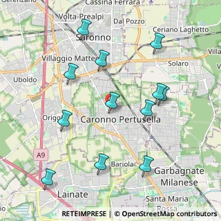 Mappa Via Silvio Pellico, 21040 Caronno Pertusella VA, Italia (2.15667)