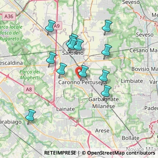 Mappa Via Silvio Pellico, 21040 Caronno Pertusella VA, Italia (3.55538)