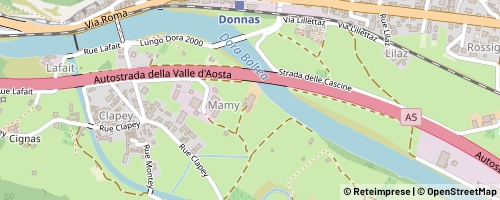 Mappa Donnas