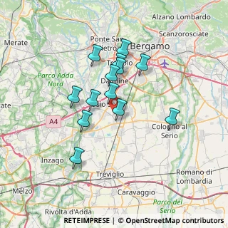 Mappa Via Gianni Rodari, 24049 Verdellino BG, Italia (5.76538)