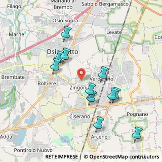 Mappa Via Gianni Rodari, 24049 Verdellino BG, Italia (1.92909)