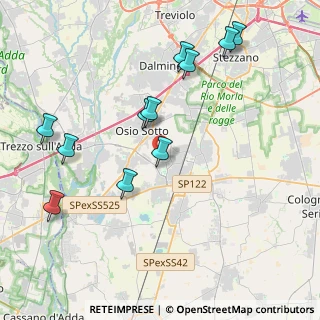 Mappa Via Gianni Rodari, 24049 Verdellino BG, Italia (4.36455)