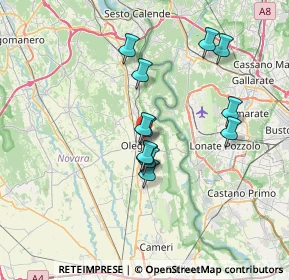 Mappa Strada Statale, 28047 Oleggio NO, Italia (5.88583)