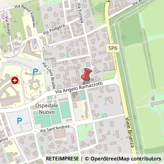 Mappa Via Angelo Ramazzotti, 20, 20900 Monza, Monza e Brianza (Lombardia)