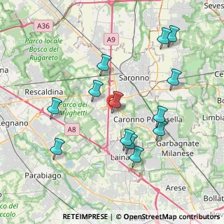 Mappa Via Camillo Benso Conte di Cavour, 21040 Origgio VA, Italia (3.95)