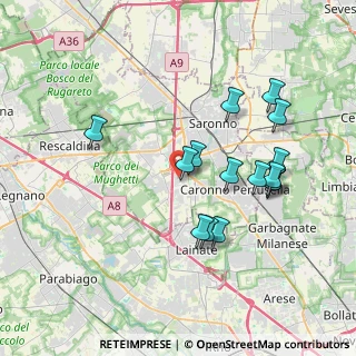 Mappa Via Camillo Benso Conte di Cavour, 21040 Origgio VA, Italia (3.60467)