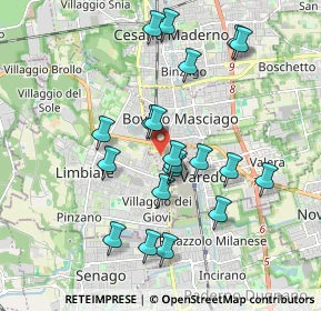 Mappa Via Giuseppe di Vittorio, 20813 Bovisio-Masciago MB, Italia (1.7955)