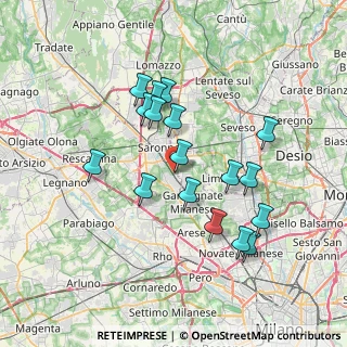 Mappa Vicolo Monte Cassino, 21042 Caronno Pertusella VA, Italia (6.64588)