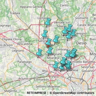 Mappa Vicolo Monte Cassino, 21042 Caronno Pertusella VA, Italia (7.2685)