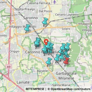 Mappa Vicolo Monte Cassino, 21042 Caronno Pertusella VA, Italia (1.50158)