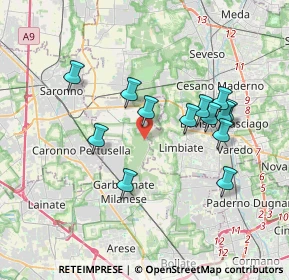 Mappa Via XII Strada, 20812 Limbiate MB, Italia (3.34231)