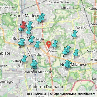 Mappa Via XXIV Maggio, 20814 Varedo MB, Italia (2.1705)
