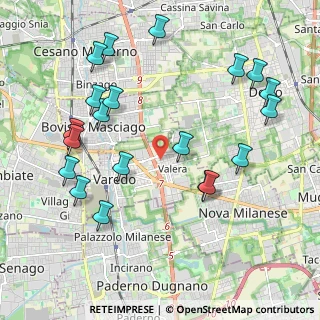 Mappa Via XXIV Maggio, 20814 Varedo MB, Italia (2.328)
