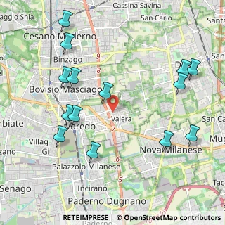 Mappa Via XXIV Maggio, 20814 Varedo MB, Italia (2.375)