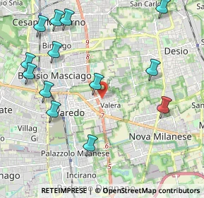 Mappa Via XXV Aprile, 20814 Varedo MB, Italia (2.52385)