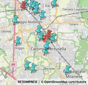 Mappa Vicolo Giuseppe Giusti, 21042 Caronno Pertusella VA, Italia (2.2765)