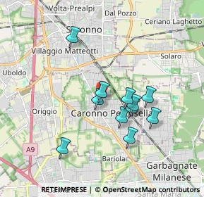 Mappa Vicolo Giuseppe Giusti, 21042 Caronno Pertusella VA, Italia (1.52273)