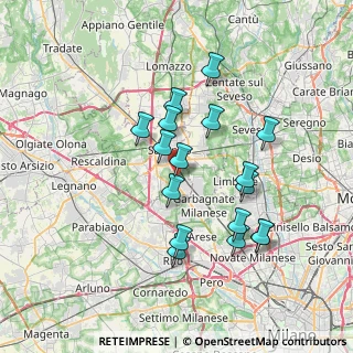 Mappa Vicolo Giuseppe Giusti, 21042 Caronno Pertusella VA, Italia (6.56235)