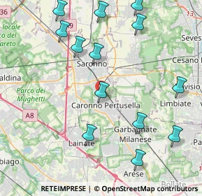 Mappa Vicolo Giuseppe Giusti, 21042 Caronno Pertusella VA, Italia (4.84154)