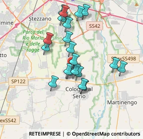 Mappa Via C. Colombo, 24059 Urgnano BG, Italia (3.2225)