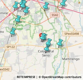 Mappa Via C. Colombo, 24059 Urgnano BG, Italia (4.70571)