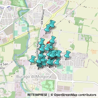 Mappa Via Giacomo Leopardi, 20875 Burago di Molgora MB, Italia (0.31)