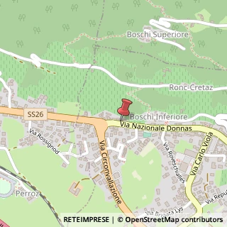 Mappa Via Nazionale per Donnas, 36, 11026 Aosta, Aosta (Valle d'Aosta)