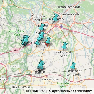 Mappa Via Palma Il Vecchio, 24049 Verdello BG, Italia (7.3575)