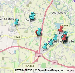 Mappa Via dell'Artigianato, 31032 Casale sul Sile TV, Italia (2.105)