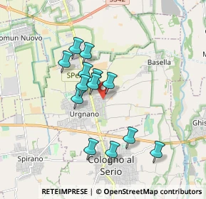 Mappa Via Giovanni Gentile, 24059 Urgnano BG, Italia (1.48692)