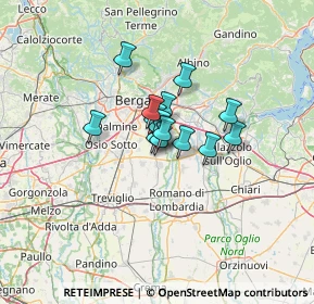 Mappa Via Giovanni Gentile, 24059 Urgnano BG, Italia (7.25214)