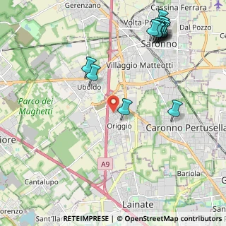 Mappa Via Cavour, 21040 Origgio VA, Italia (2.73625)