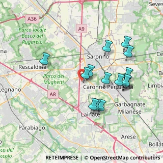 Mappa Via Cavour, 21040 Origgio VA, Italia (3.656)