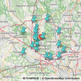 Mappa Via Banfi Monsignor Serafino, 21042 Caronno Pertusella VA, Italia (6.48444)